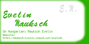 evelin mauksch business card